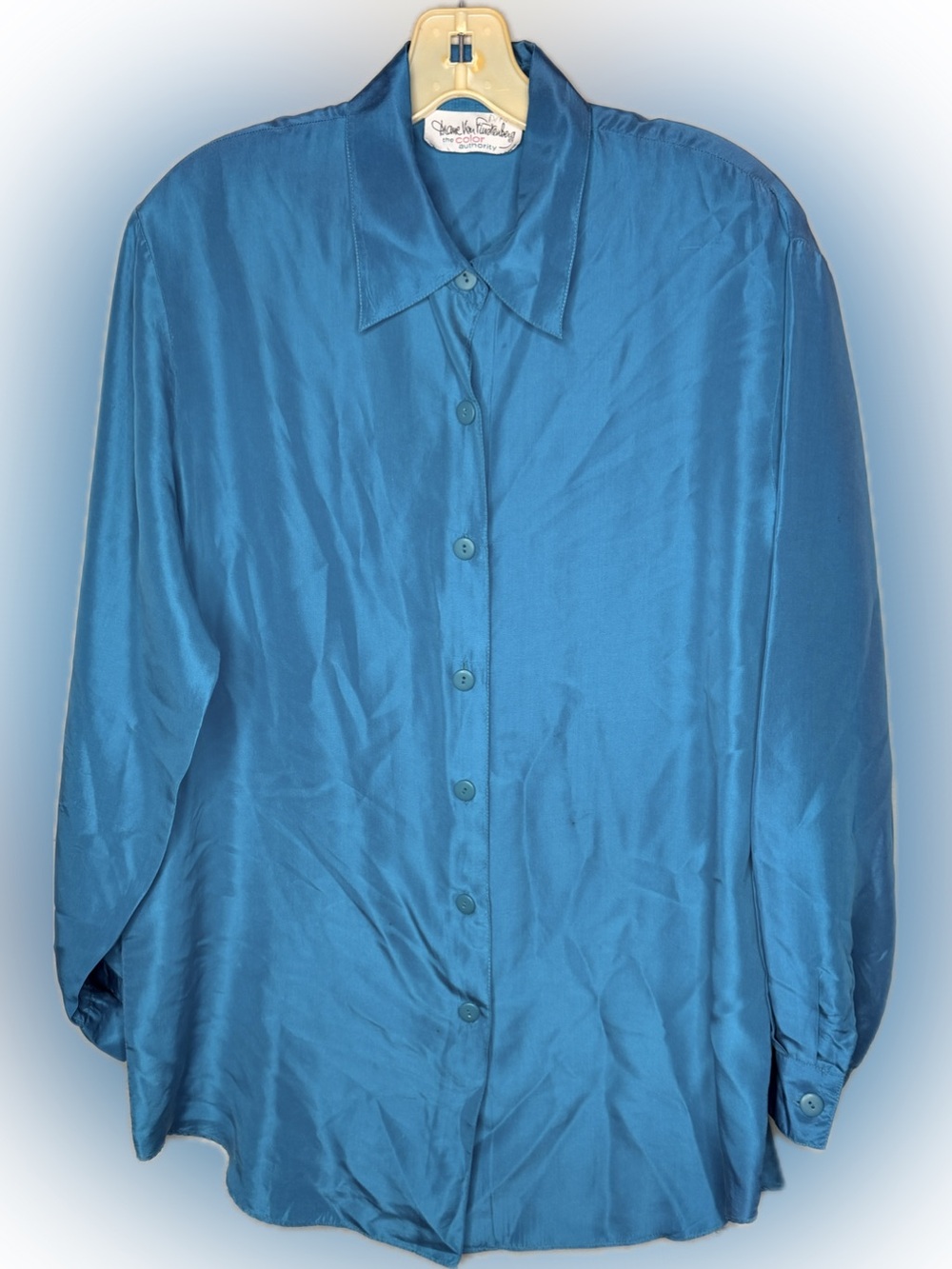 Vintage Diane Von Furstenberg The Color Authority Silk Blouse